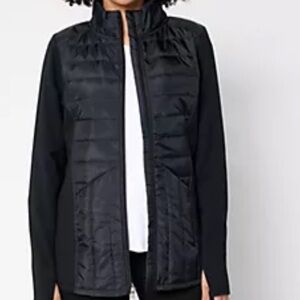 Sport Savvy Black Quilted Light Jacket M